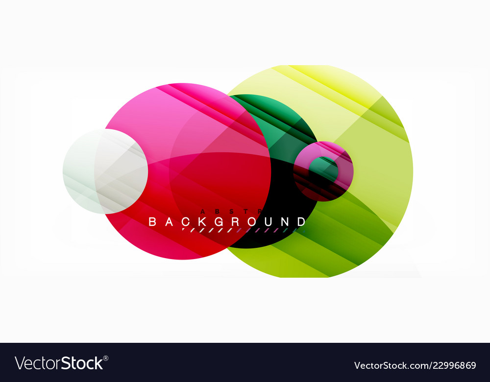 Glossy colorful circles abstract background vector image Glossy colorful circles abstract background
