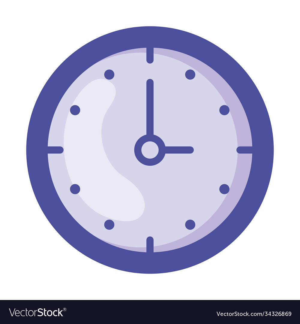 Isolated clock icon design