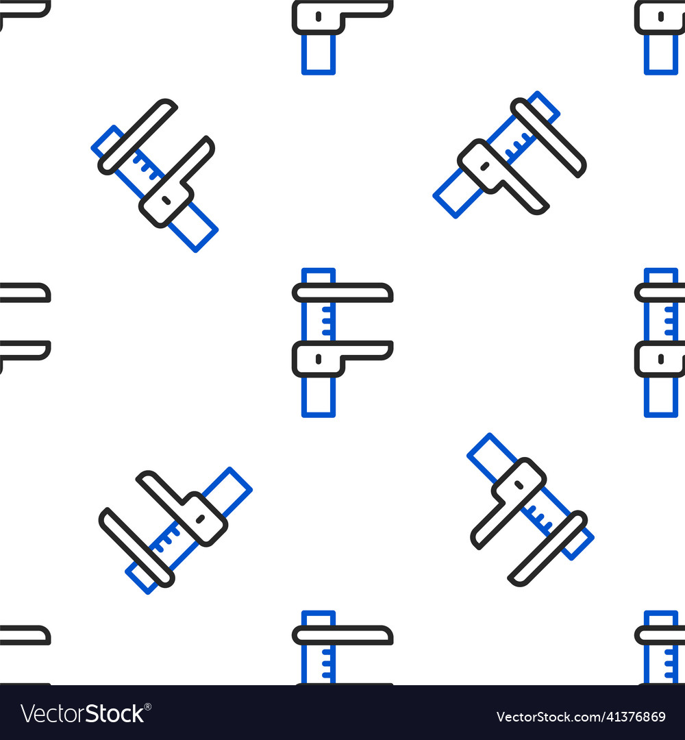 Line calliper or caliper and scale icon isolated Vector Image Line calliper or caliper and scale icon isolated