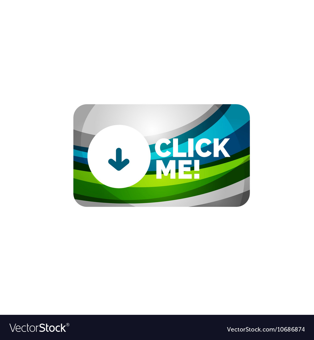 Abstract rectangle button template