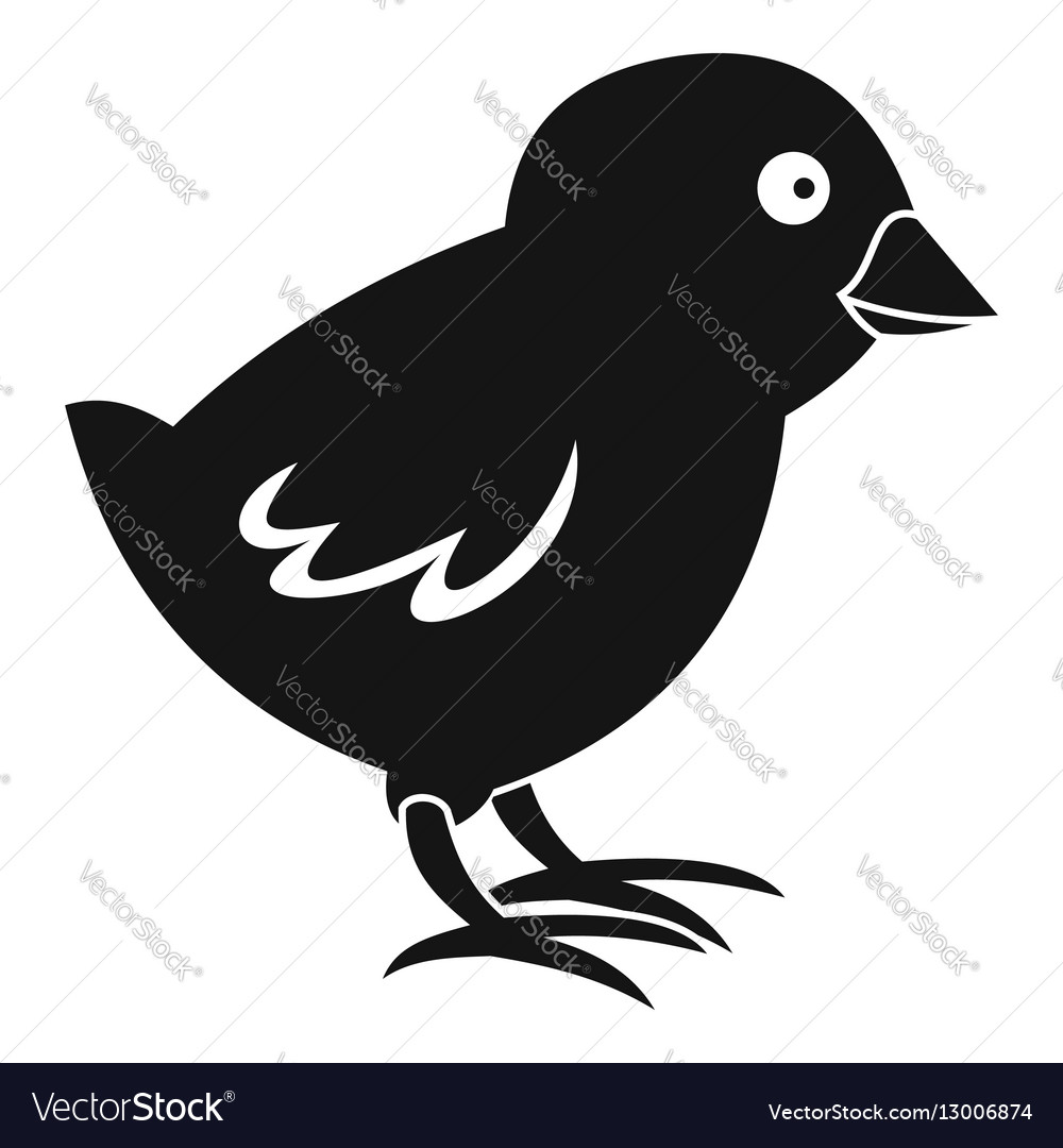 chick icon simple style