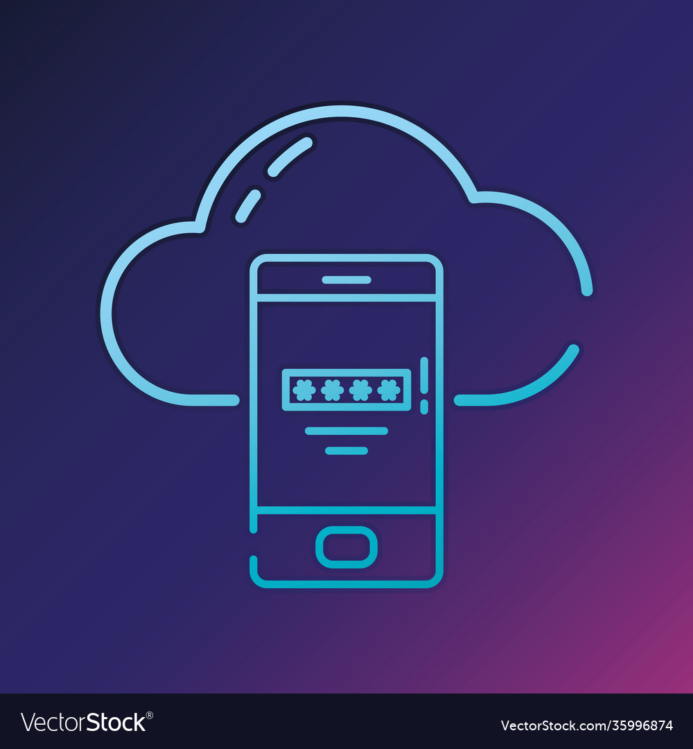 Cyber security concept cloud storage