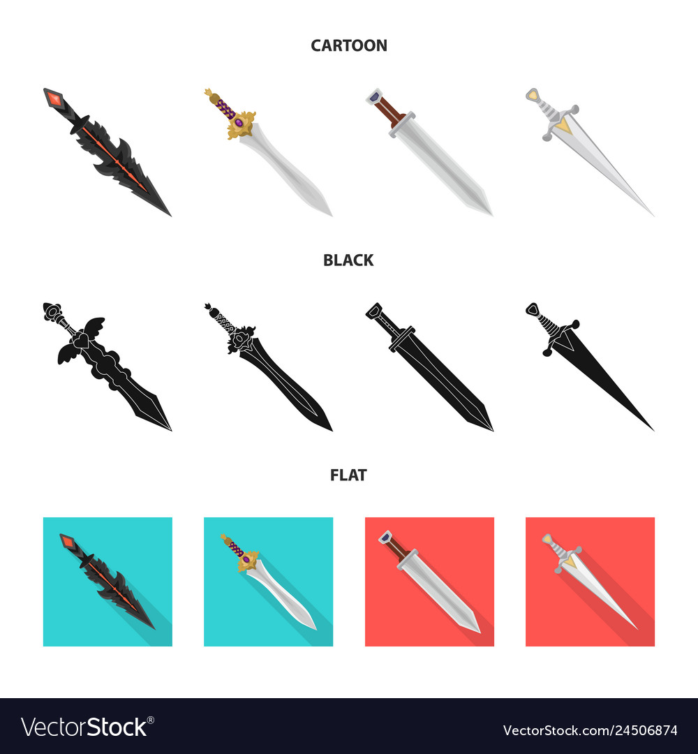 Design of game and armor symbol collection vector image Design of game and armor symbol collection