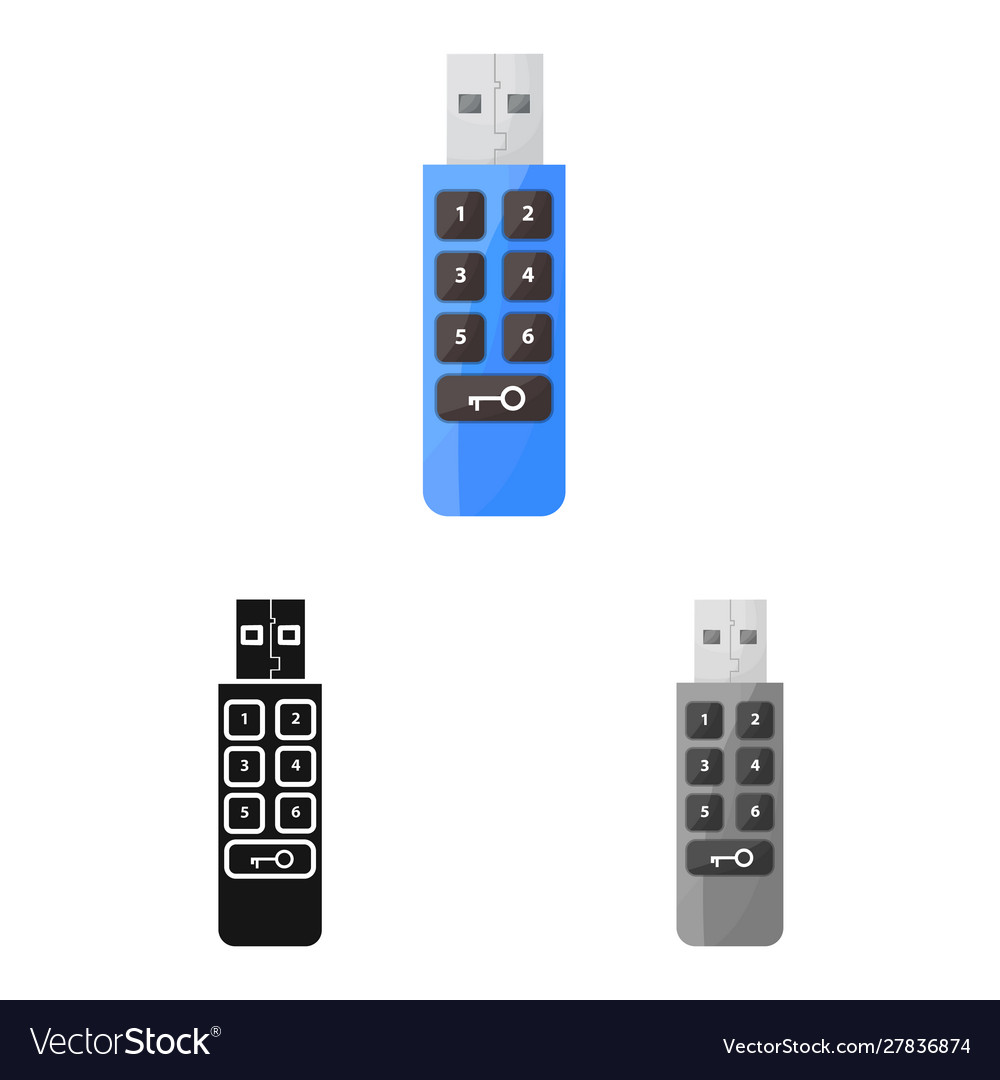 Design usb and memory symbol web