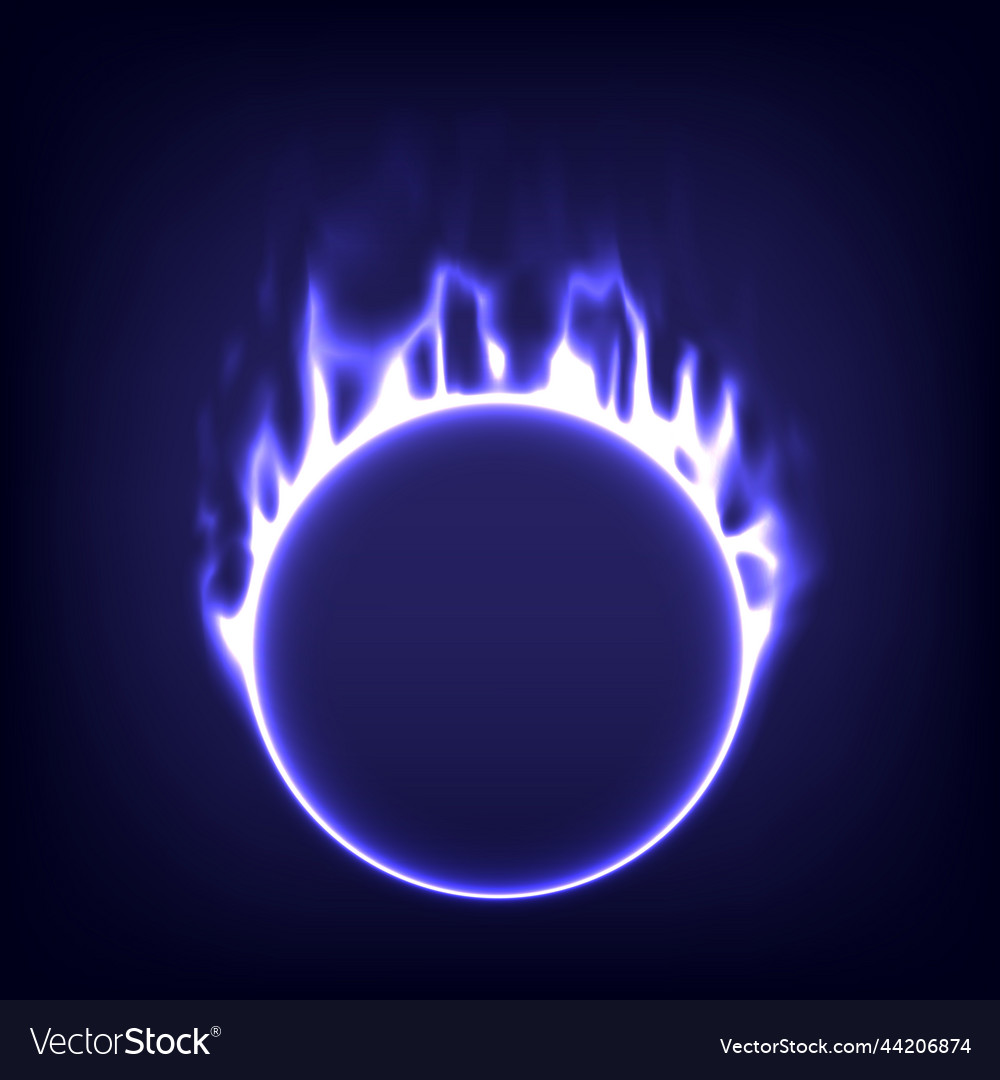 Glowing swirl light effect abstract magic frame Vector Image Glowing swirl light effect abstract magic frame