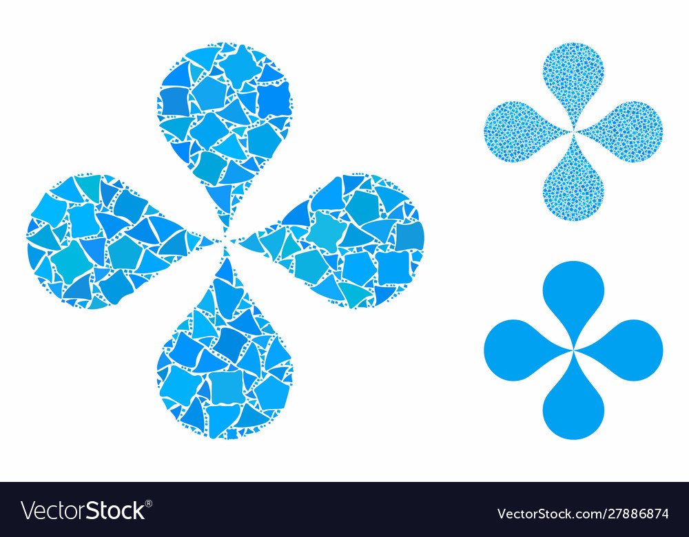 Map pointers mosaic icon inequal parts Vector Image Map pointers mosaic icon inequal parts