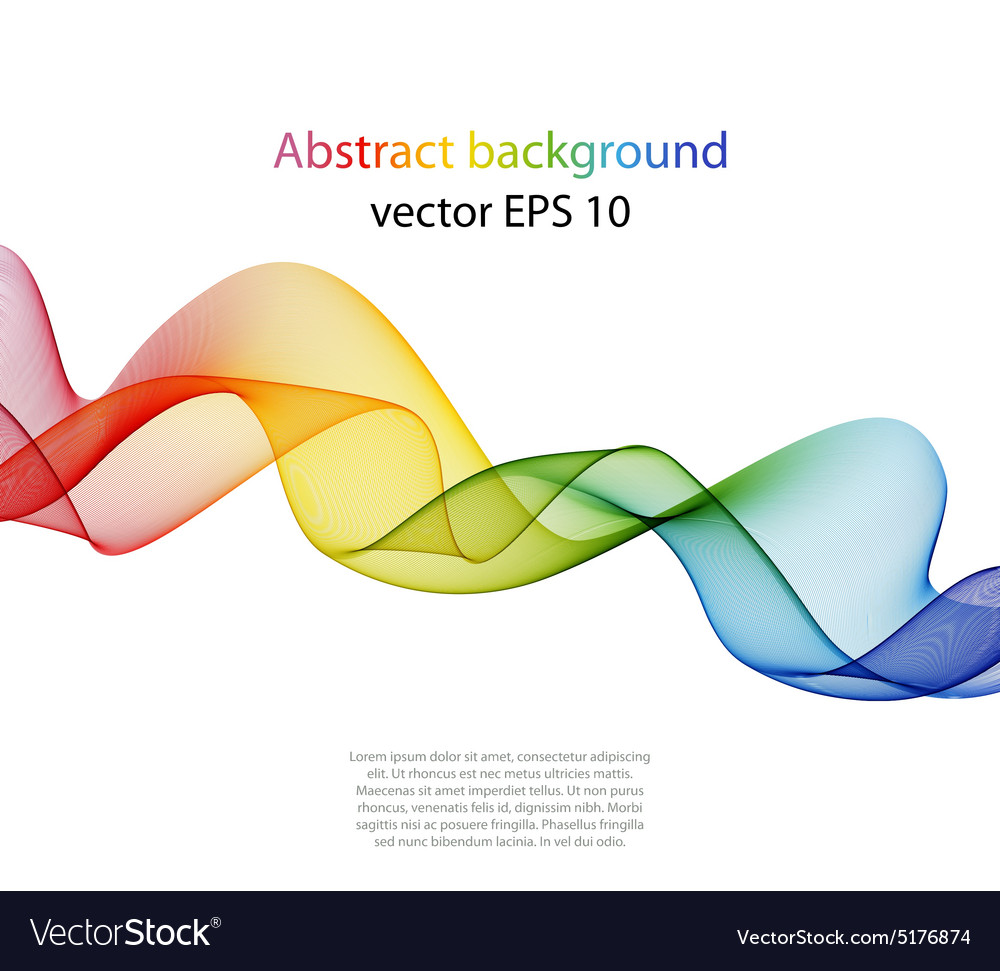 Wave abstract images color design