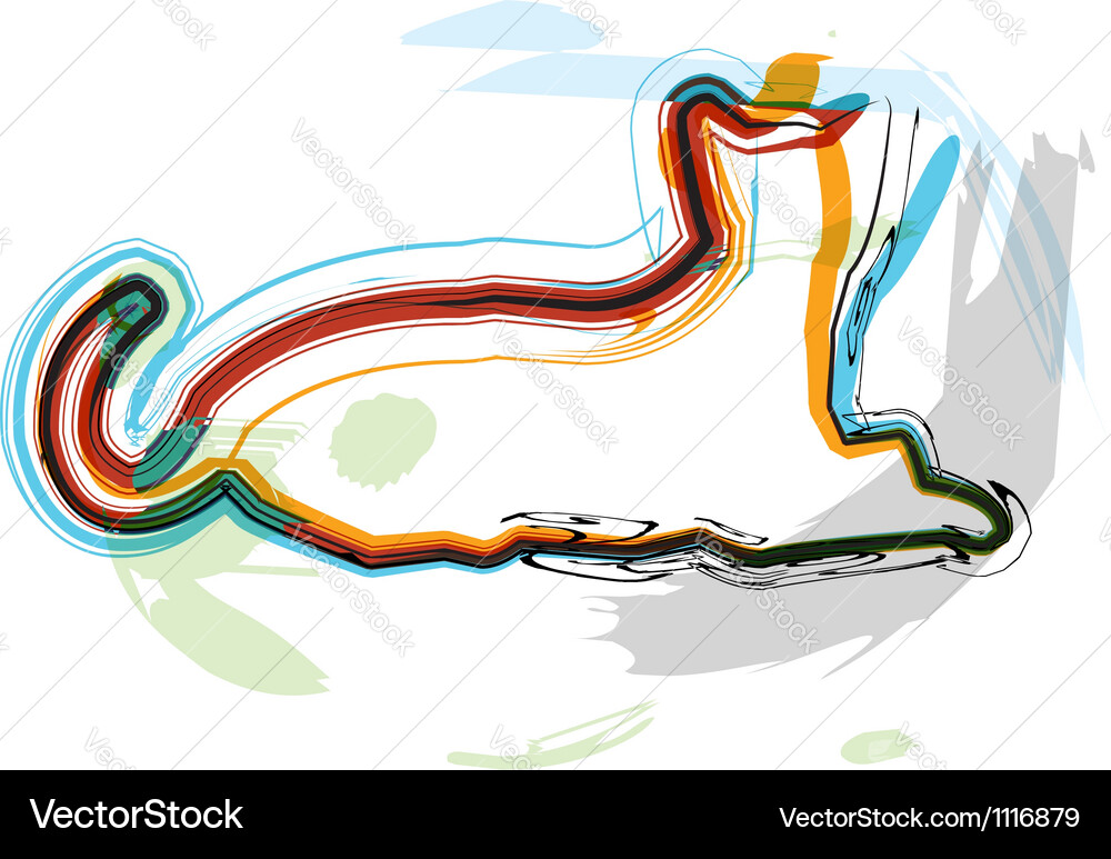 Abstract Cat Icon Abstract cat Royalty Free Vector Image - VectorStock