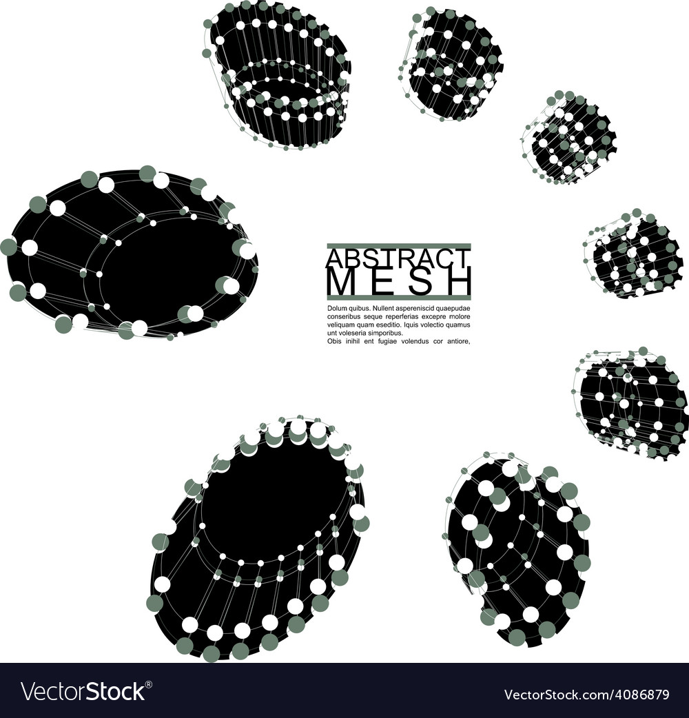 abstract mesh template for technology theme vector image mesh theme