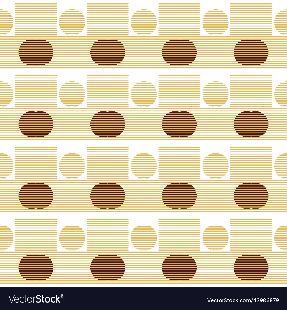 Abstract pattern of geometric shapes circle square