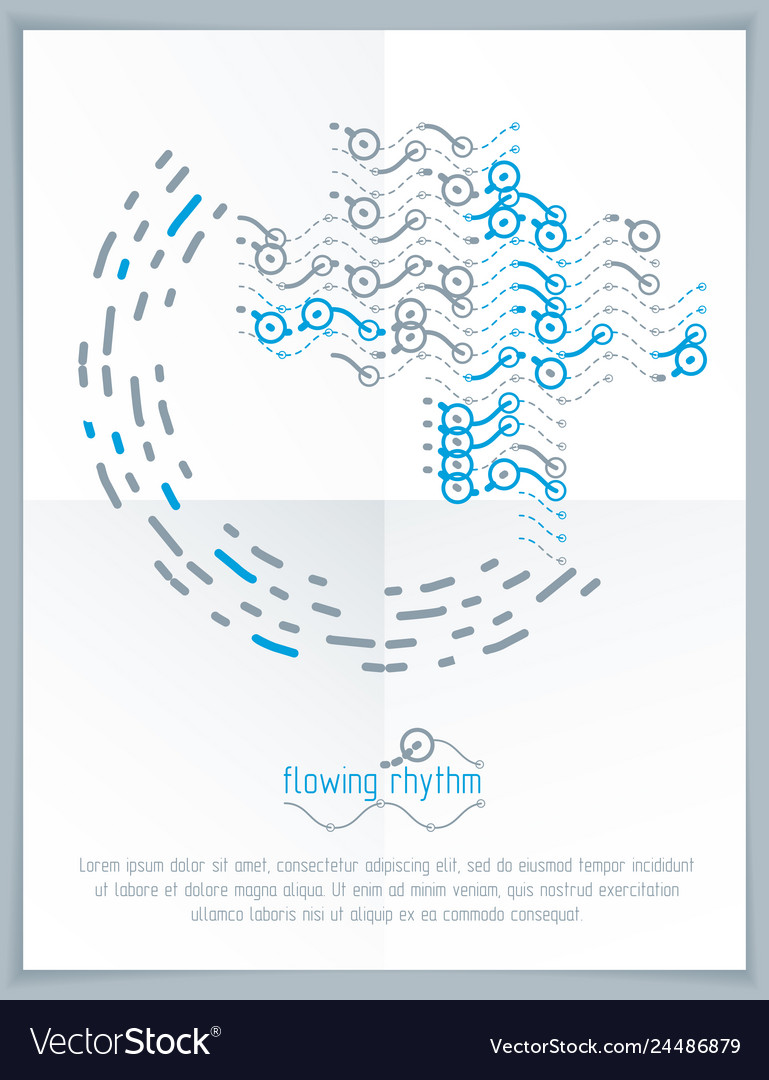 Abstract wavy lines rhythm pattern for use vector image Abstract wavy lines rhythm pattern for use