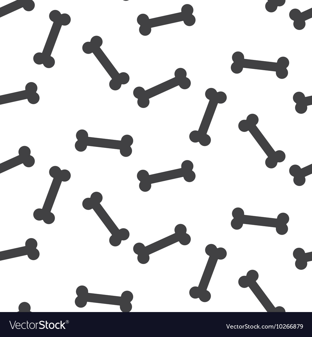 Bone black and white seamless pattern