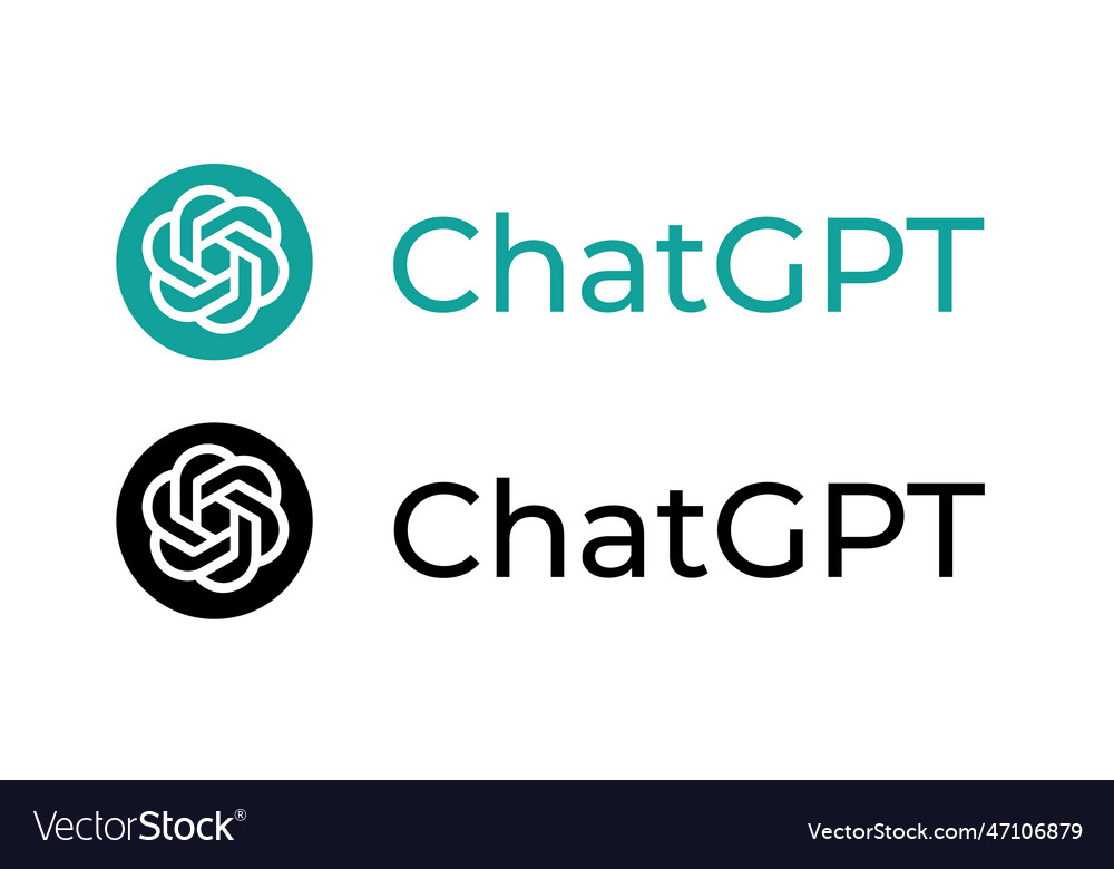 Chatgpt logo icon artificial intelligence Vector Image