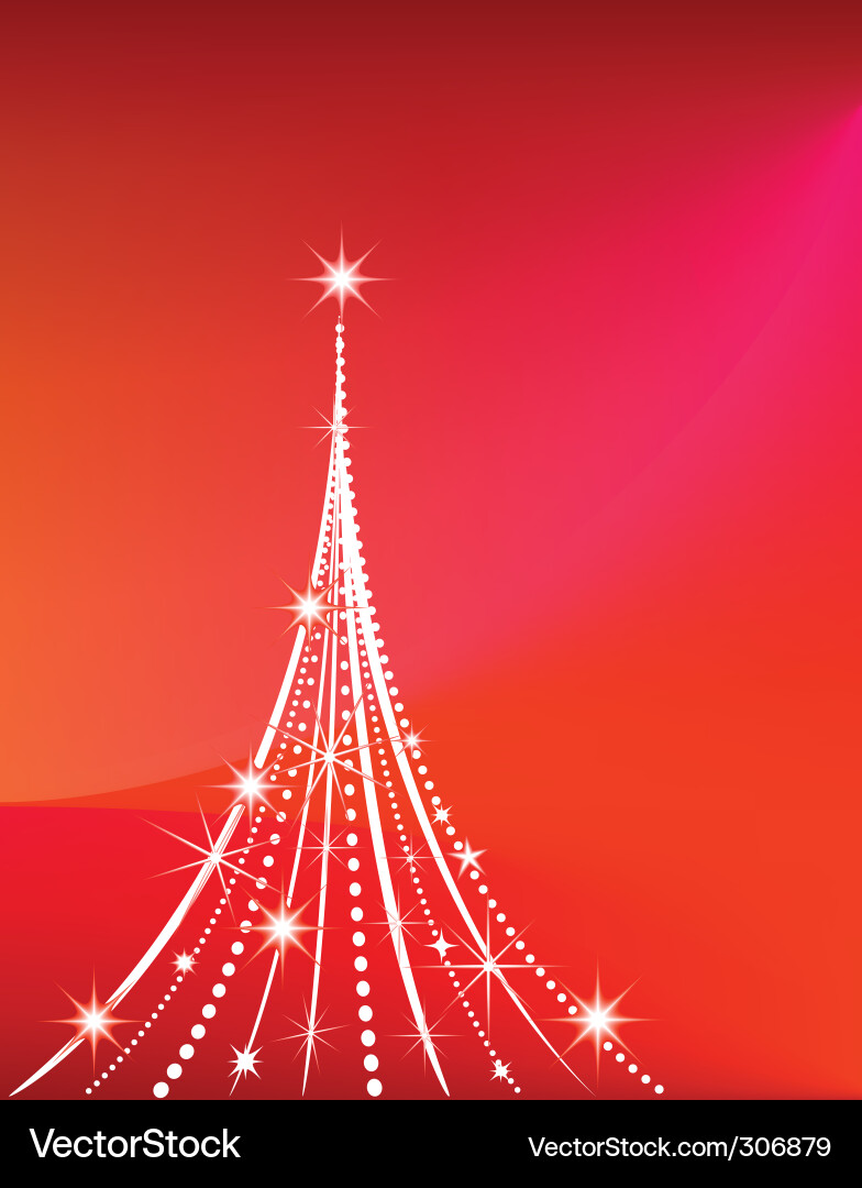 Christmas tree design Royalty Free Vector Image