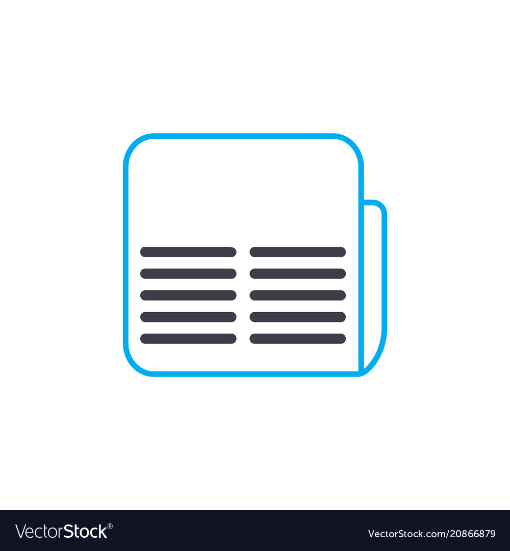 Financial brief thin line stroke icon