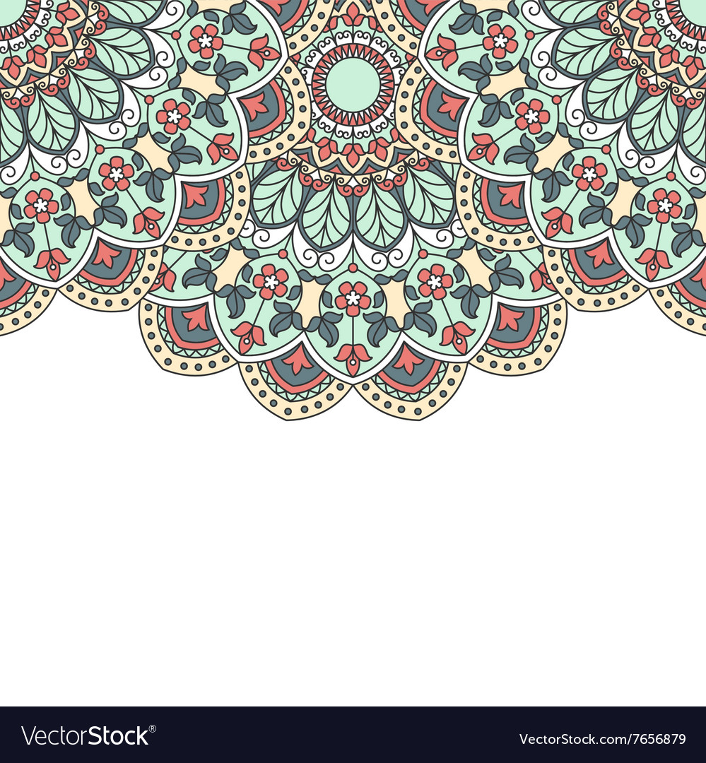 Floral oriental pattern