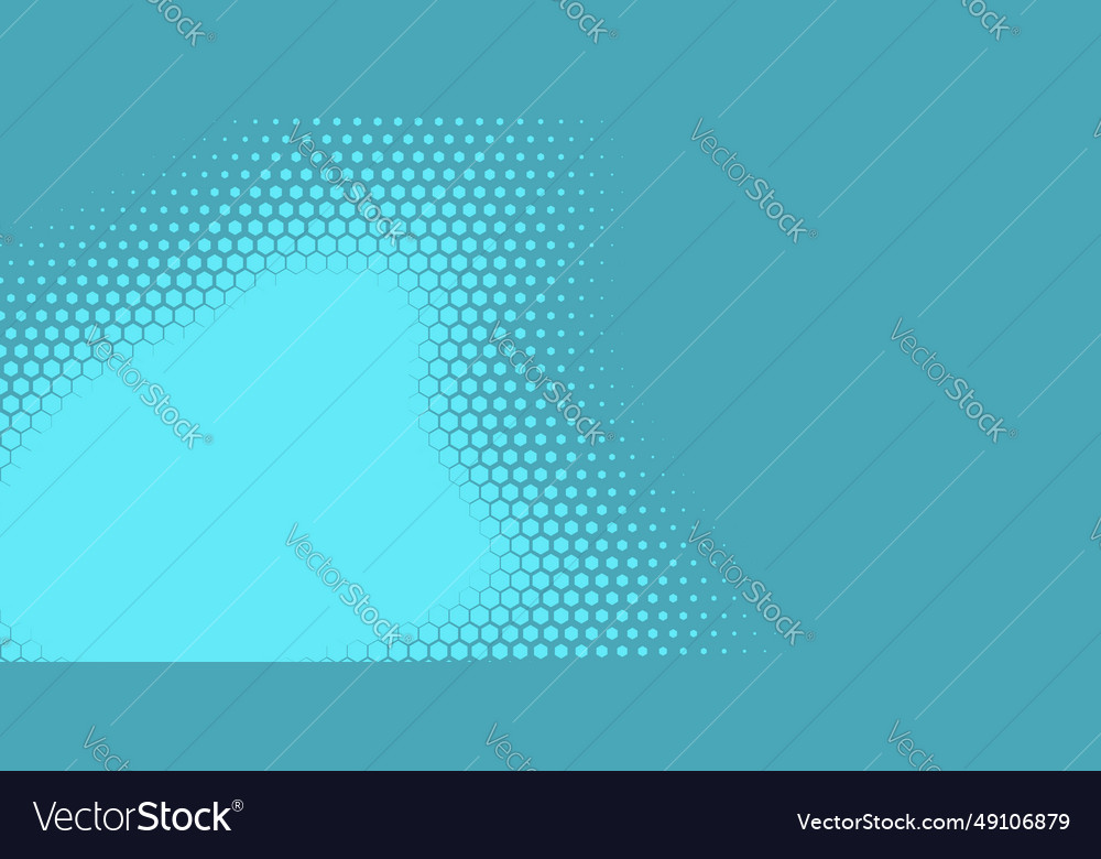 Geometric abstract hexagon two color background