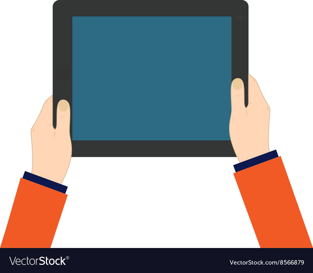 Hand holding hi-tech computer communication device