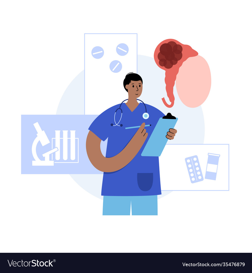 Man reproducive system problems vector image Man reproducive system problems