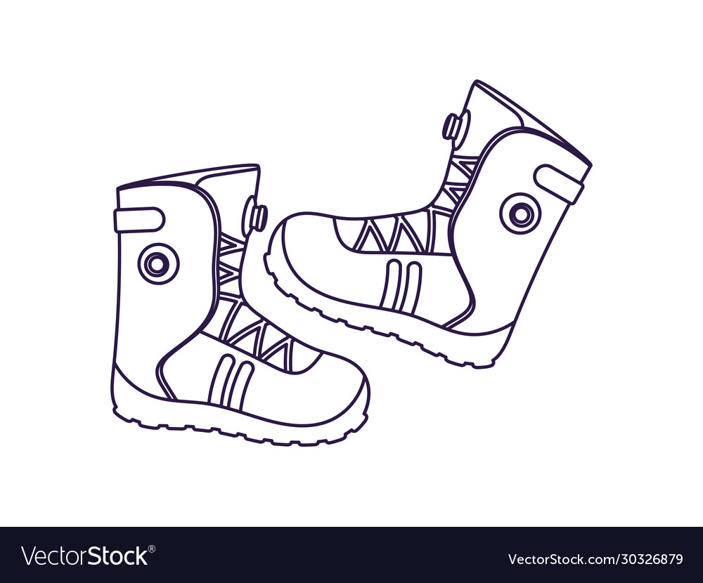 Mountaineering Boots isolierte Ikone