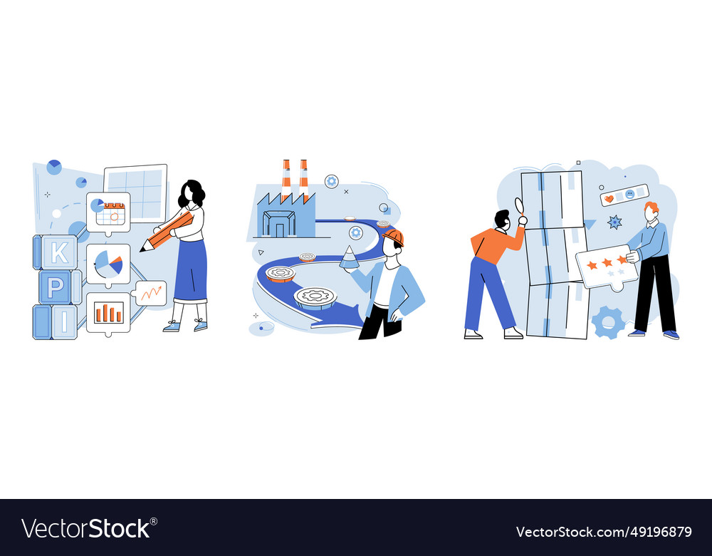 Performance indicator measuring progress against vector image Performance indicator measuring progress against