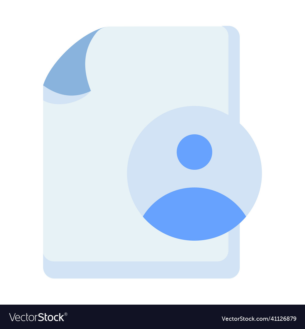 Personal document file paper page account user