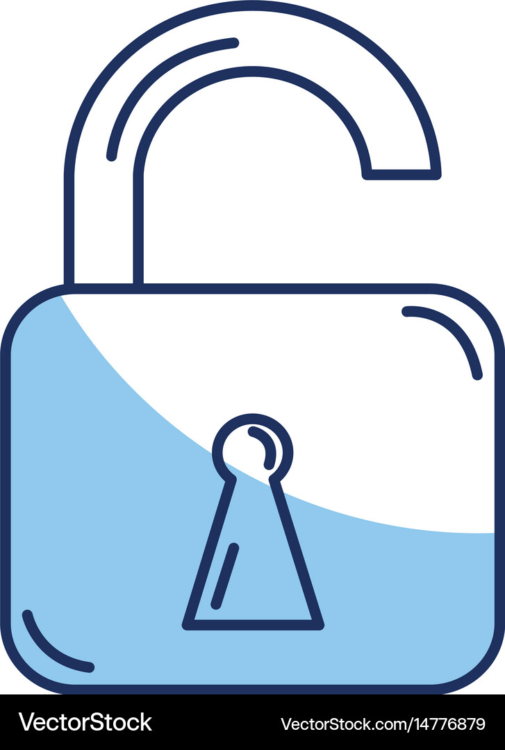Safe secure padlock icon Royalty Free Vector Image