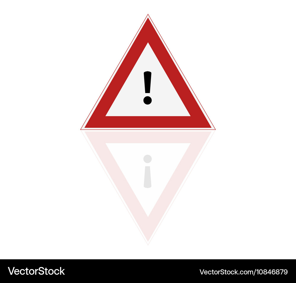 Warning sign Royalty Free Vector Image - VectorStock