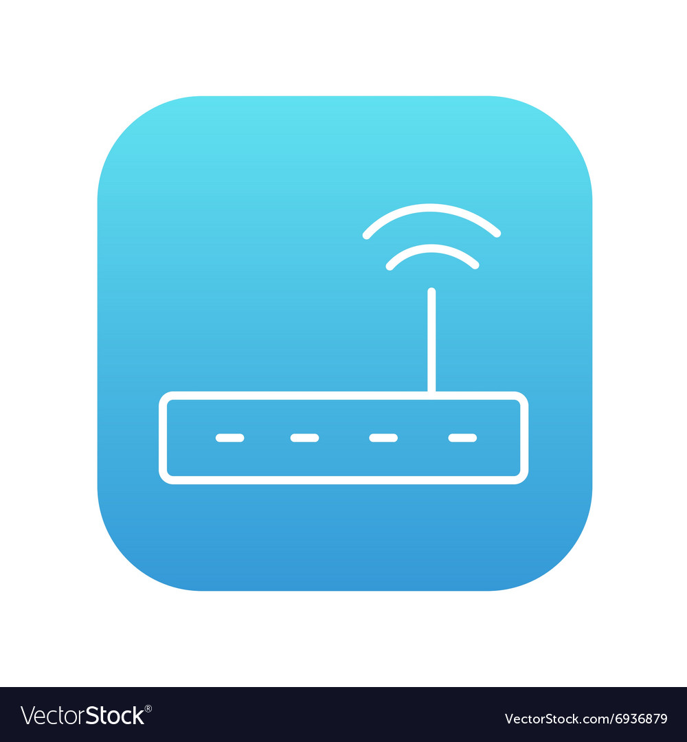 Drahtlose Router-Line-Icon