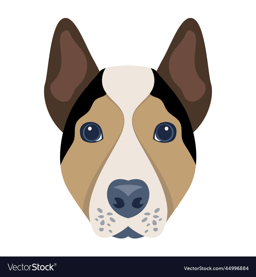 A flat icon design of dog