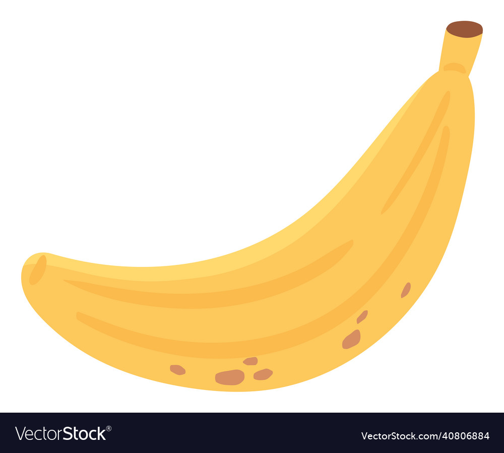 Banana flat icon Royalty Free Vector Image - VectorStock