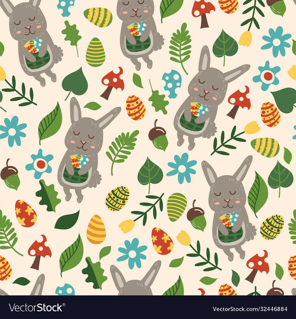 Cute Easter Bunny Pattern