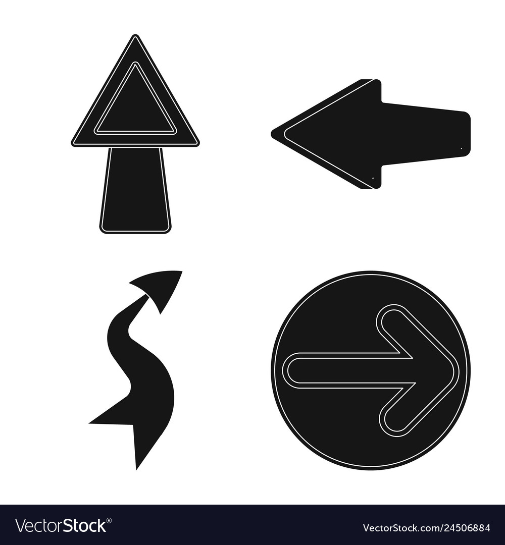 Design of element and arrow symbol set vector image Design of element and arrow symbol set
