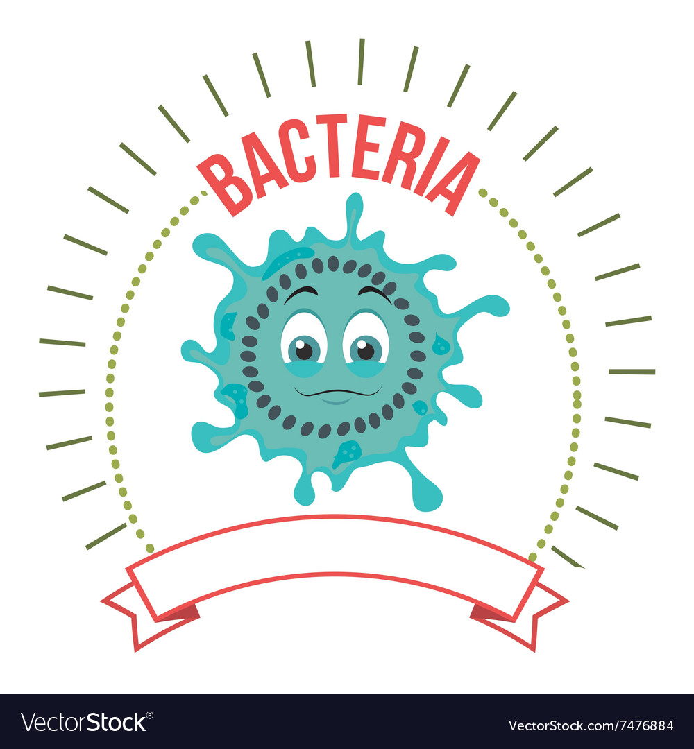 Germs and bacteria cartoon