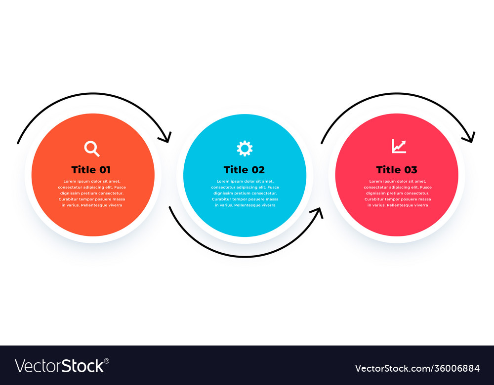 Infographic template in circular style design