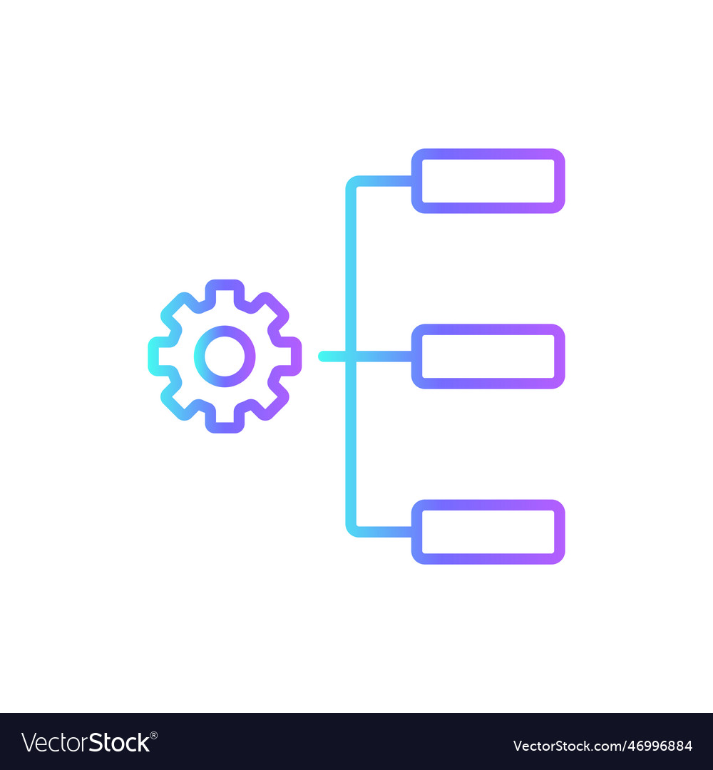 Project management teamwork and icon vector image Project management teamwork and icon