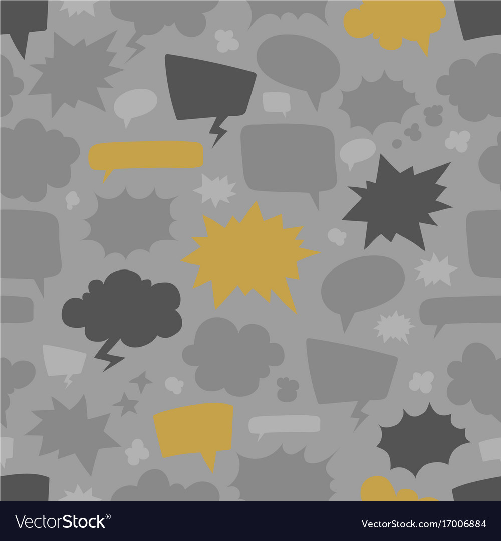 Speech bubbles seamless pattern