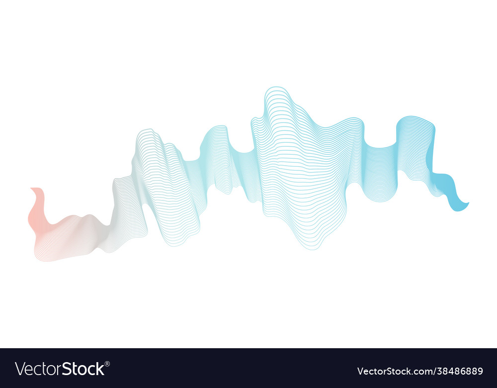 Abstract backdrop with wave gradient lines vector image Abstract backdrop with wave gradient lines