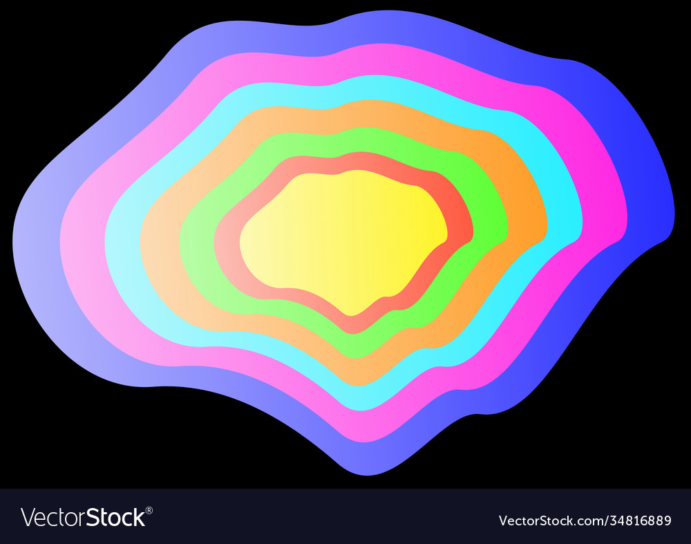 Abstract colored circles on a black background