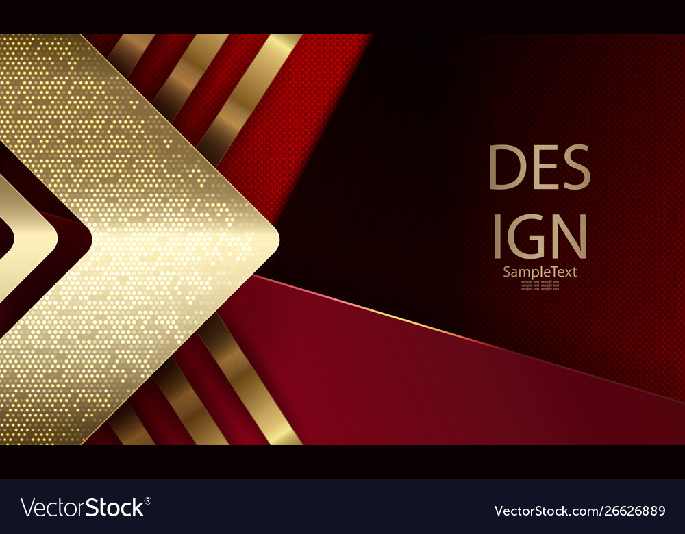 Abstract Red Textured Background with Gold Arrow