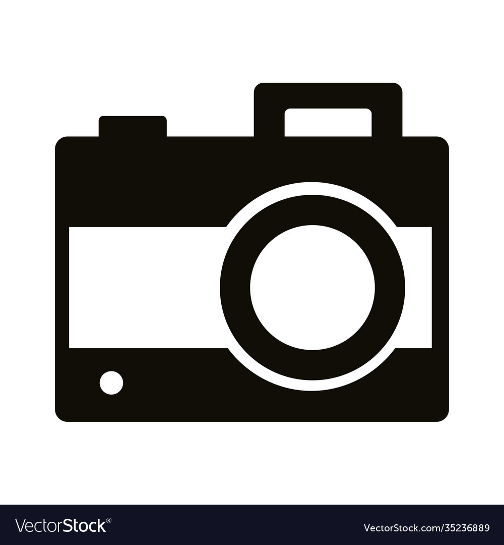 Camera photographic block style icon