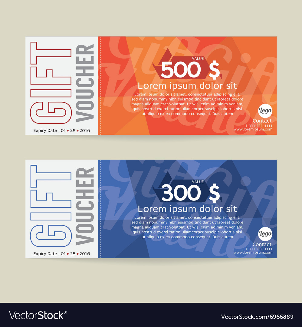 gift voucher modern template design free voucher design
