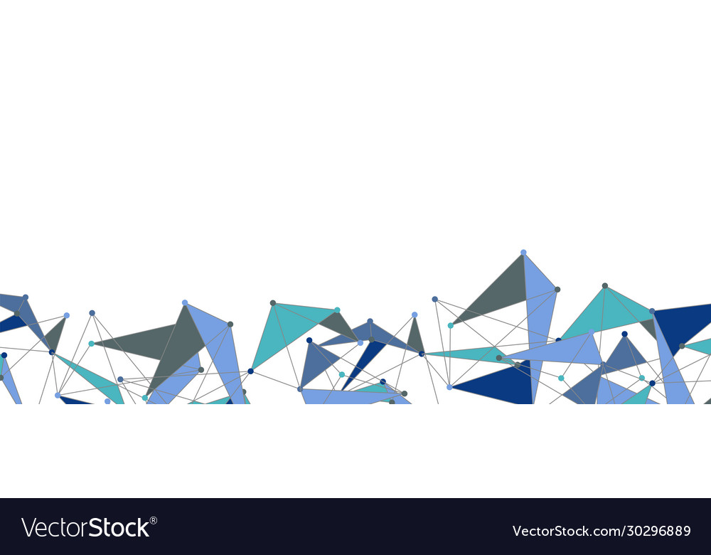 Line points connections triangular technology Vector Image Line points connections triangular technology