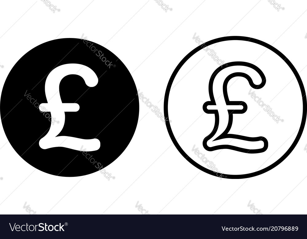 Pound Sterling Currency Symbol Icon Royalty Free Vector Pound Sterling Currency Symbol Icon Royalty Free Vector