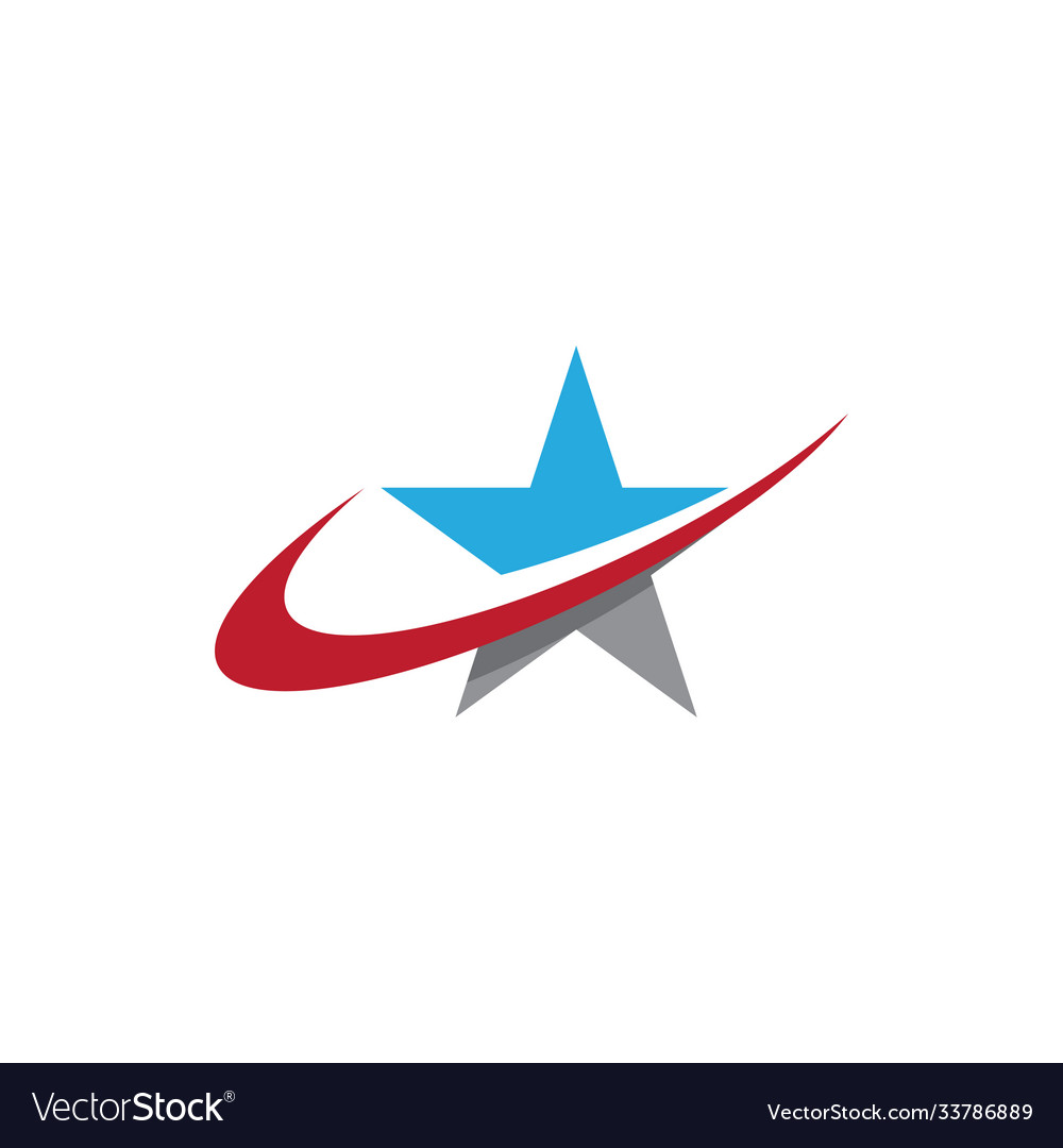 Star logo template icon Royalty Free Vector Image