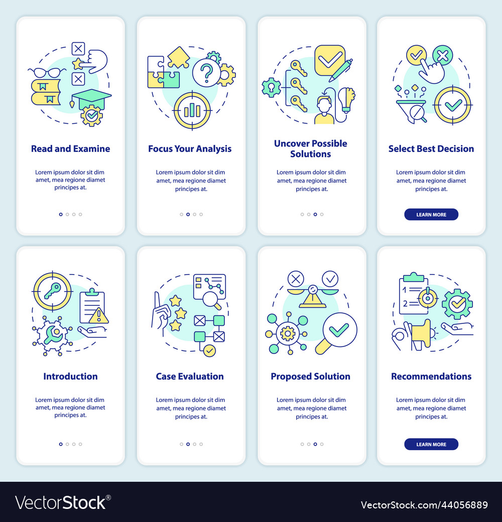 Structure of case study and drafting onboarding