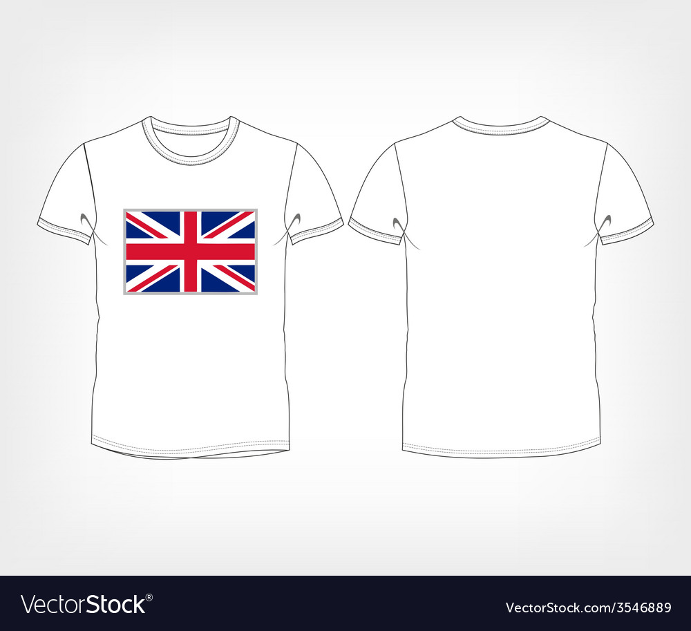 T-shirt with the flag of great britain