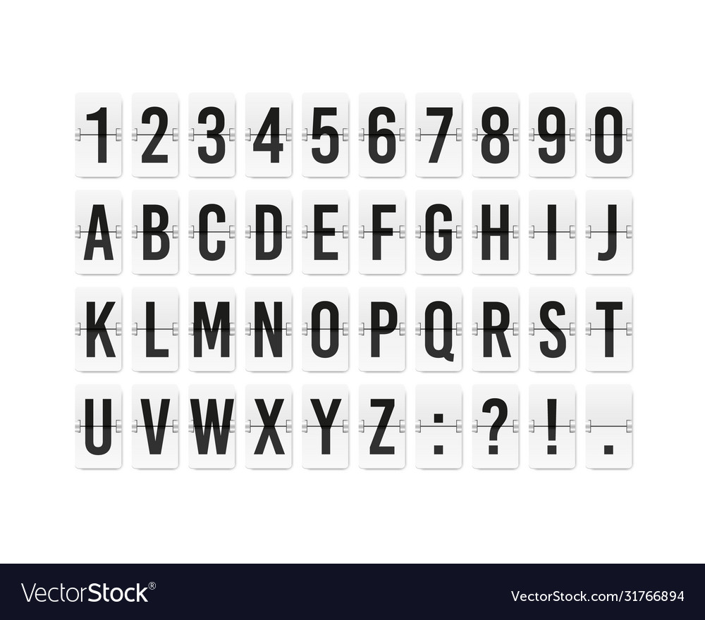 Airport Display Board - Countdown Timer