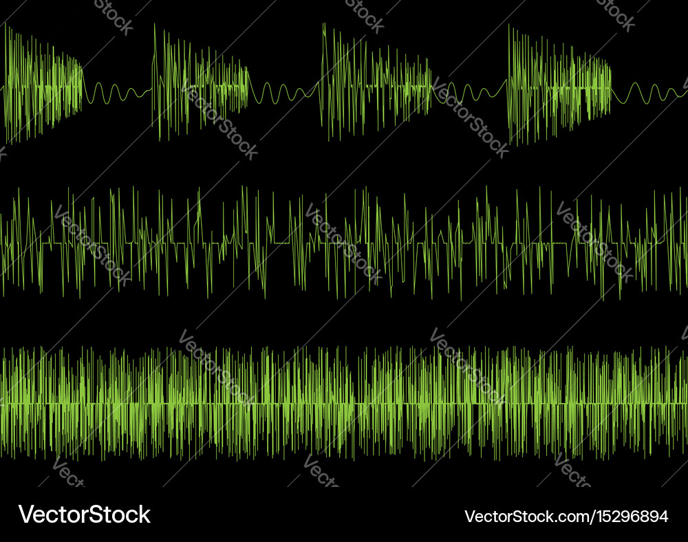 Audio equalizer waves Royalty Free Vector Image