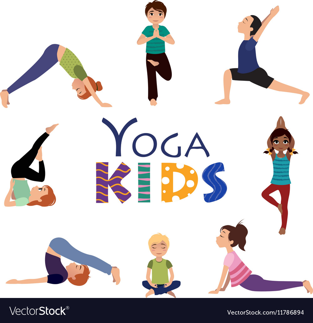 Kids Yoga Poses Set